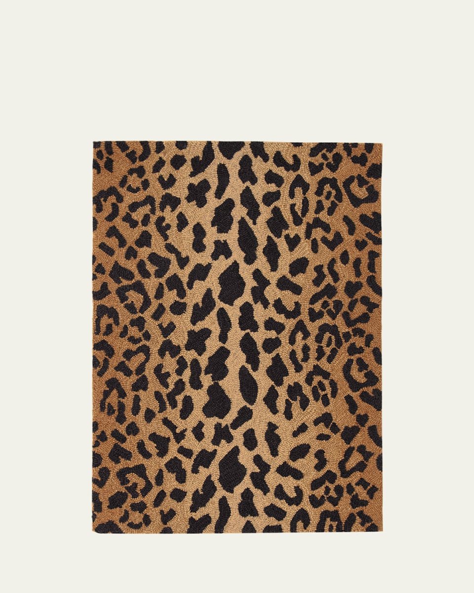 Leopard Micro-Hooked Rug, 8' x 10'